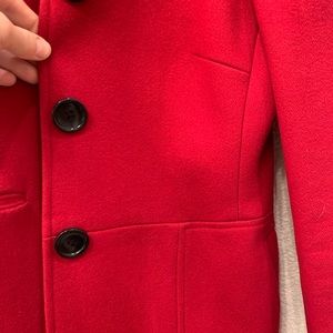 Banana Republic Wool Red Peacoat